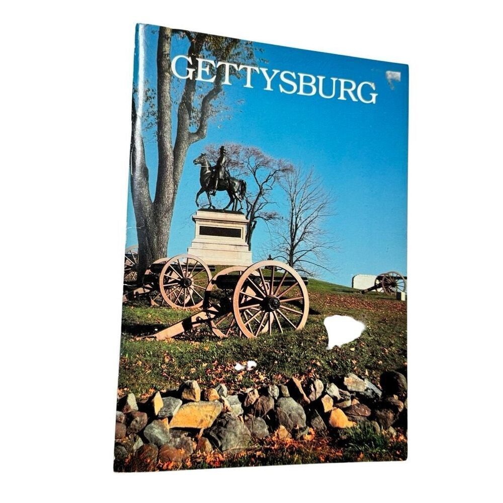 Gettysburg Souvenir Book Vintage Paperback 32 Pgs 10" x 7" Americana Nat Park